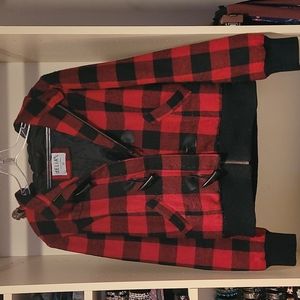 deLias size Medium zip and button-up coat